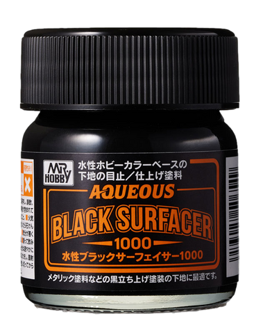 Aqueous Black Surfacer 1000 - Brush-On - 40ml