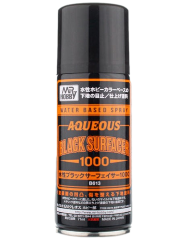 Aqueous Black Surfacer 1000 - Spray - 170ml