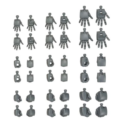 Option Parts Set Gunpla 04 - Build Hands Round