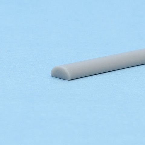 Plastic Half Round Bar (Gray)