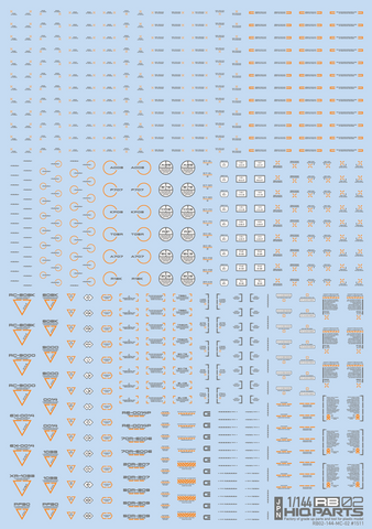 HIQParts 1/144 RB02 Caution Decal
