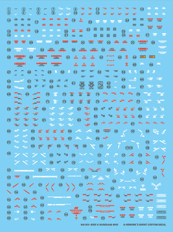 G-Rework RG RX-93FF Nu Gundam (Fukuoka) Decals