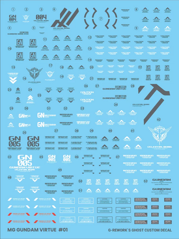 G-Rework MG Gundam Virtue Decals