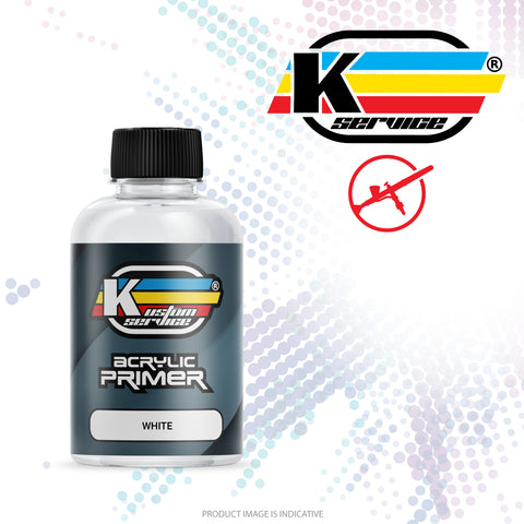 Kustom Service White Acrylic Primer - Water-Based 50ml