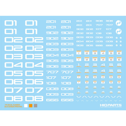 HIQParts TR Decal Number